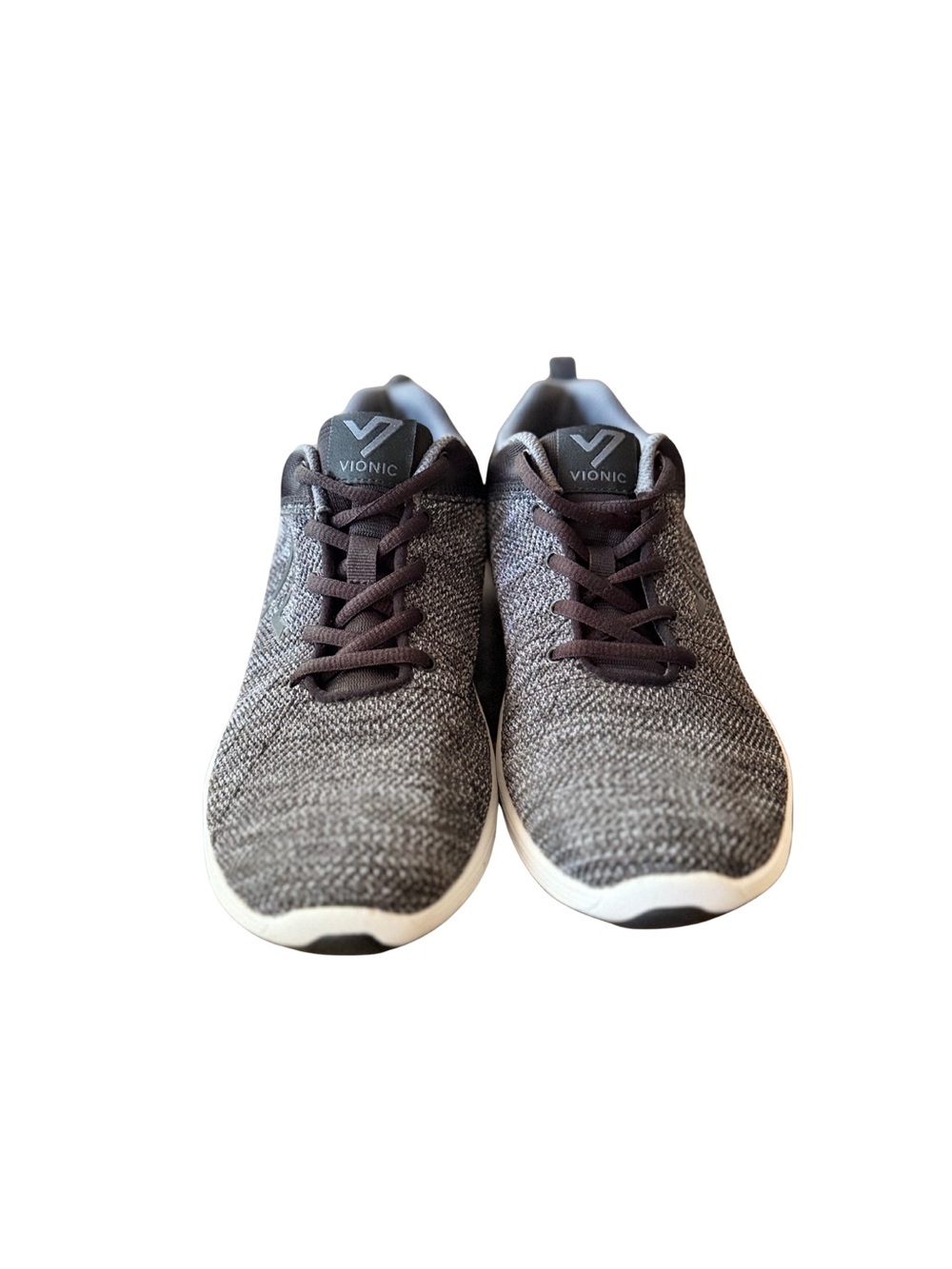 Size 8.5 Vionic Gray Knit Women's Athletic Sneakers - Picture 3 of 6